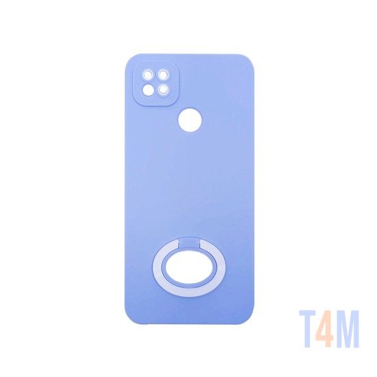 Capa de Silicone com Anel de Suporte para Xiaomi Redmi 10a Céu Azul